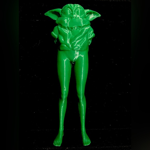 Sexy Legs Yoda Statue | 3D Printed Unpainted - Picture 2 of 15